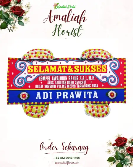 Papan Bunga Ucapan Selamat Balongtani